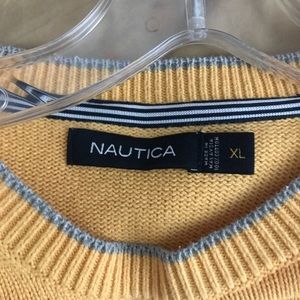 Nautica yellow sweater